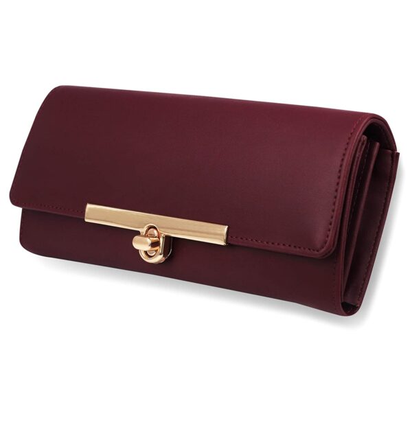 Faux leather women's wallet