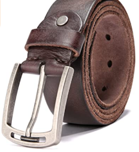 Men's 100% Italian cow leather belt
