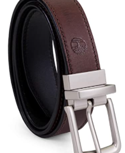Men's classic leather reversible belt