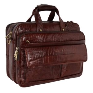Men's leather briefcases office shoulder bag