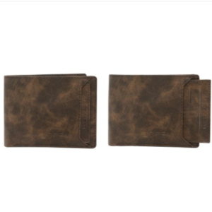Men's leather wallet brown