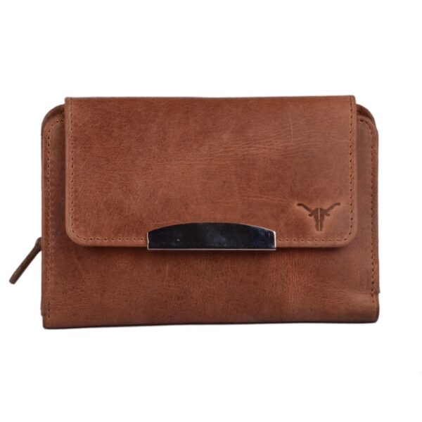 Womens brown leather wallet