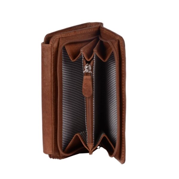 Women's Brown Leather Wallet - Image 2