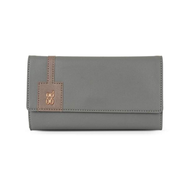 faux leather 3 fold wallet