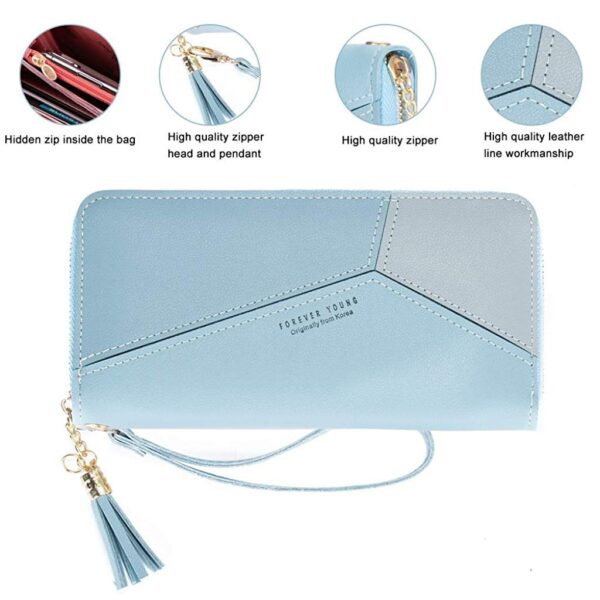 girls zipper coin large purse