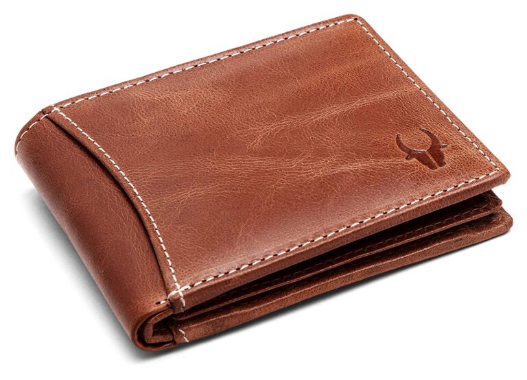 leather brown men's wallet