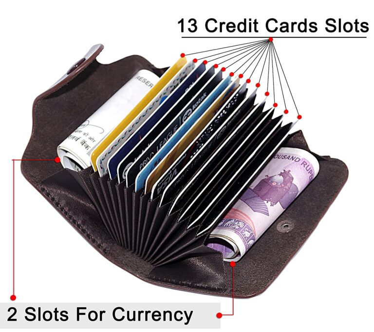 leather credit card holder wallet
