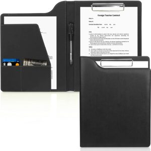 A4 Leather Conference Folder Business Padfolio Portfolio Case