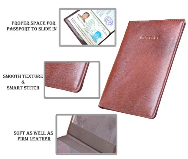 Leather Unisex Passport Holder - Image 2