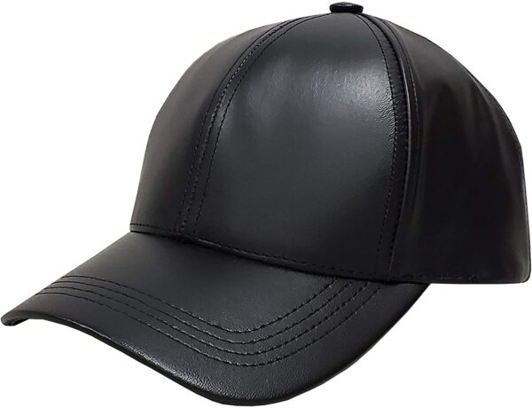 Genuine Cowhide Leather Adjustable Baseball Cap