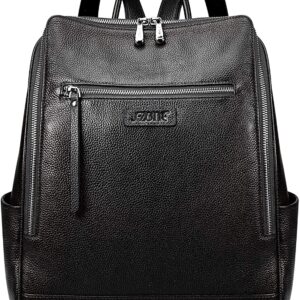 Genuine Leather Backpack Purse for Women Travel Rucksack Handbag