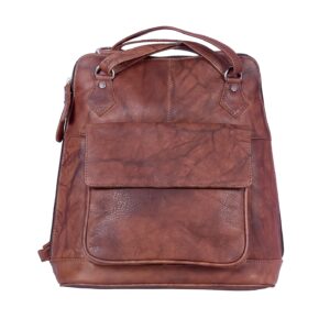 Genuine Leather Backpack cum Handbag with Adjustable Strap for Women