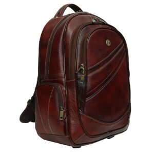 Genuine Leather Brown Backpack