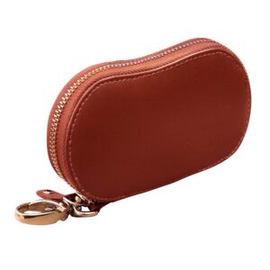 Genuine Leather Brown Key Pouch For Men And Women