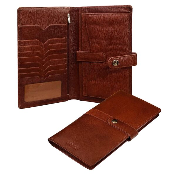 Genuine Leather Passbook Holder
