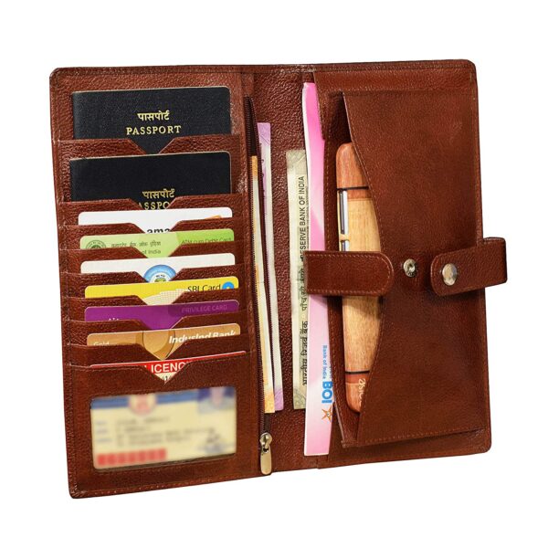 Genuine Leather Passbook Holder Passport Holder Cheque Book Holder