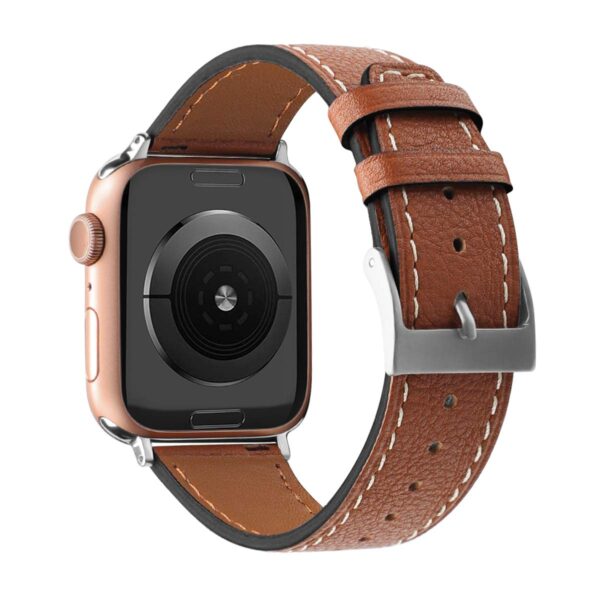 Genuine Leather Replacement Band Compatible with Apple Watch SE Series