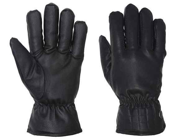 Genuine Leather Riding Gloves Snow Proof