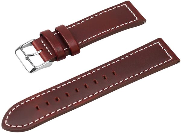 Waterproof Leather Watch Strap - Image 2
