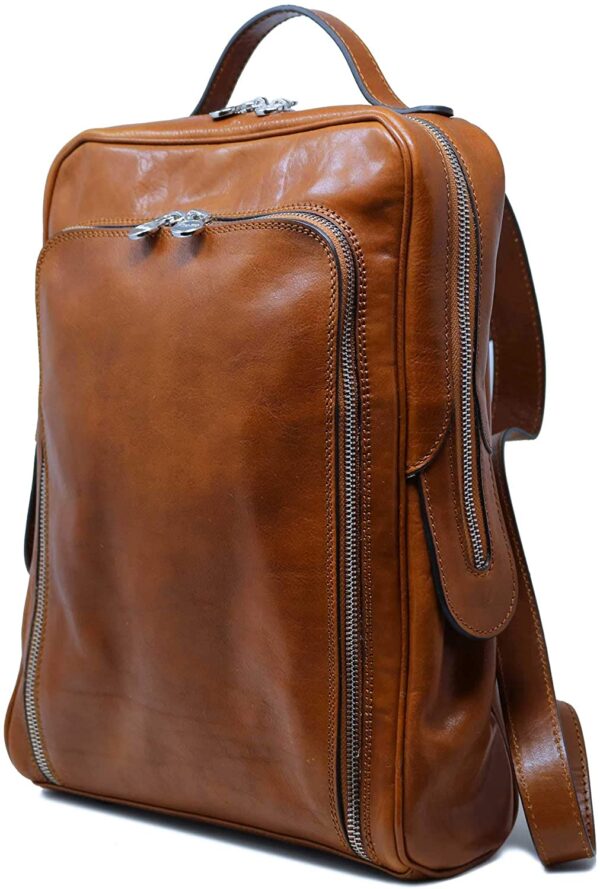 Italian Leather Backpack Knapsack Satchel Men's or Women's Bag