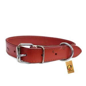Leather Adjustable Dog Collar Neck Belt for Small Dogs