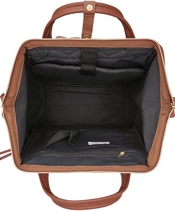 Leather Backpack Diaper Bag