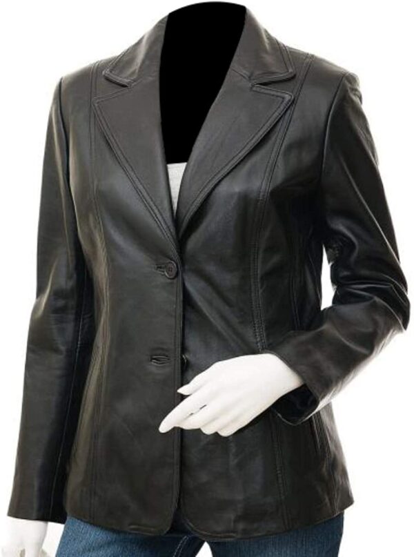Leather Blazer for Women