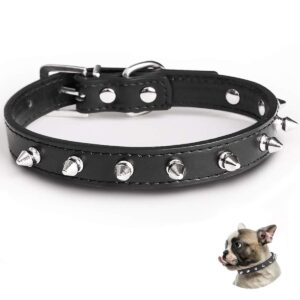 Leather Dog Collar Adjustable Neck Belt Dogs