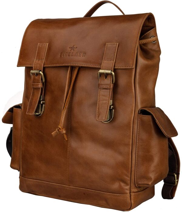 Leather Hiking Backpack Men