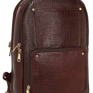 Leather Laptop Backpack Bag for Men Color