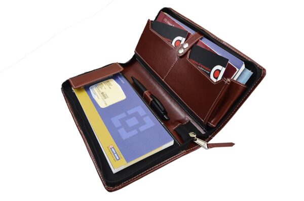 Leather Multiple Chequebook Holder for Work