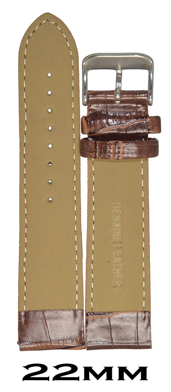 Leather Padded Watch Strap (Brown)