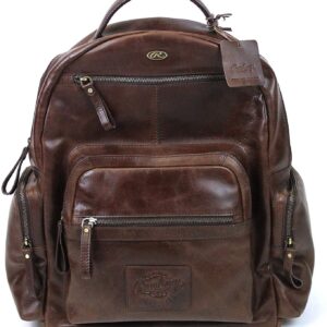 Leather Slugger Backpack