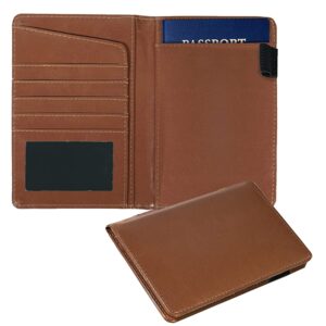 Leather Travel Passport Holder Wallet Credit Debit Card Holder
