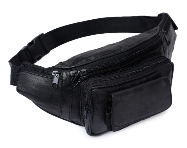 Leather Women Waist Bag Fanny Bag Travel Pouch Passport Holder