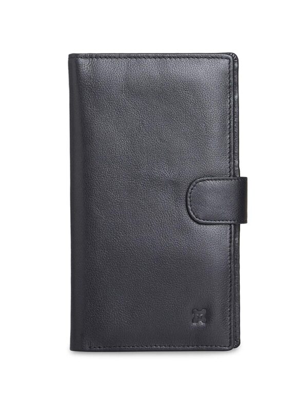Premium Genuine Leather Passport Wallet with Multiple Compartments