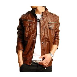 Pure genuine leather jacket for men