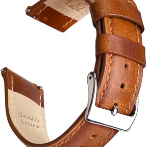 Quick Release Leather Watch Bands for Men