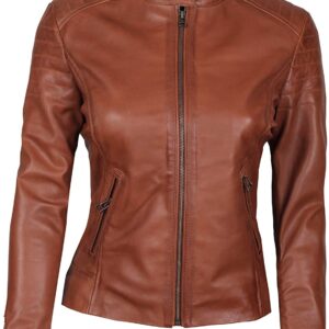 Real Lambskin Leather Jackets for Women