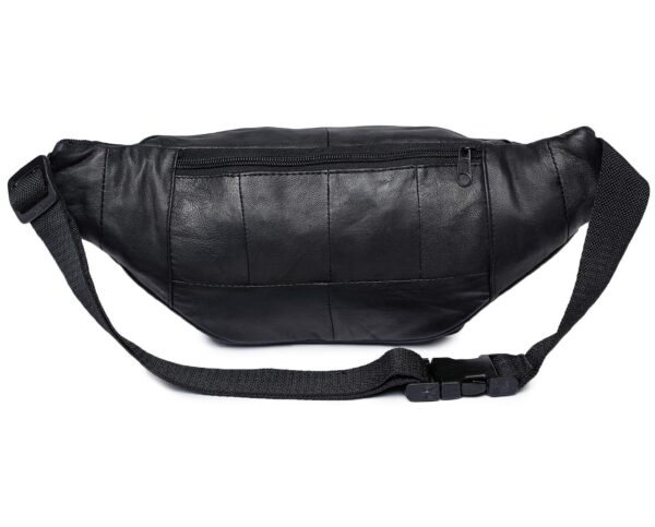 Real Leather Men Waist Bag Fanny Bag Travel Pouch Passport Holder