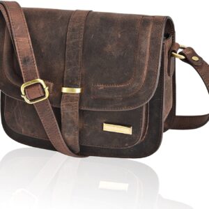Real Leather Multi Pocket Travel Purse and Sling Bag