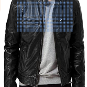 Real leather jacket for men