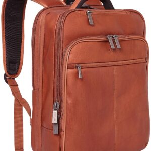 Slim Backpack Colombian Leather Computer Travel Bookbag Bag