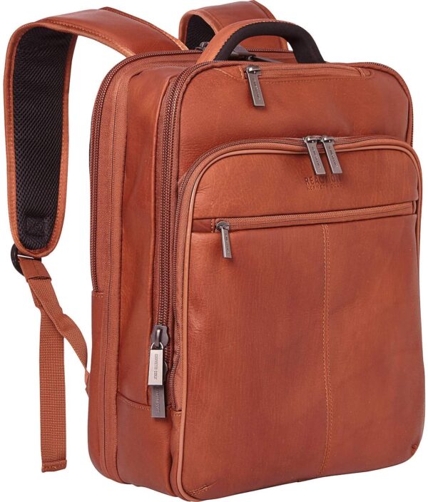 Slim Backpack Colombian Leather Computer Travel Bookbag Bag