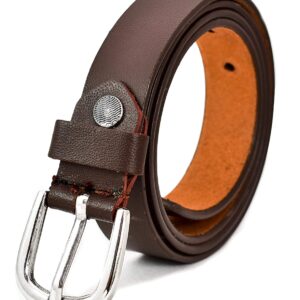 Smooth Texture Pattern Leather Belt for Women
