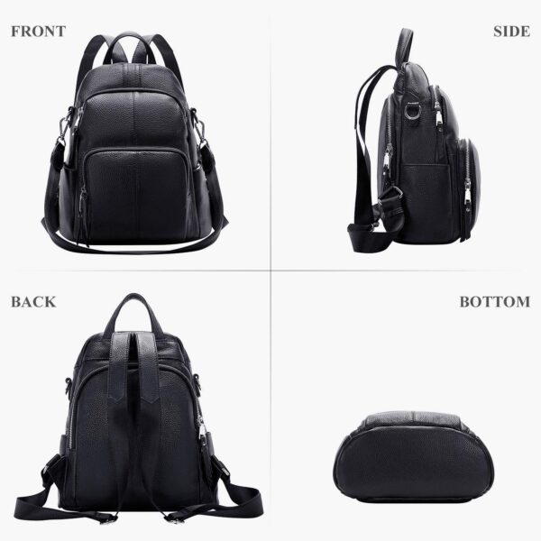 Soft Leather Backpack Purse For Women - Image 2