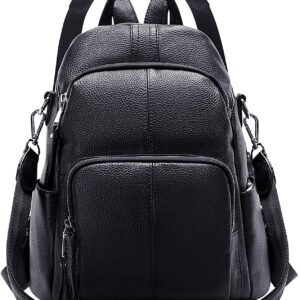 Soft Leather Backpack Purse For Women Anti-theft Backpacks