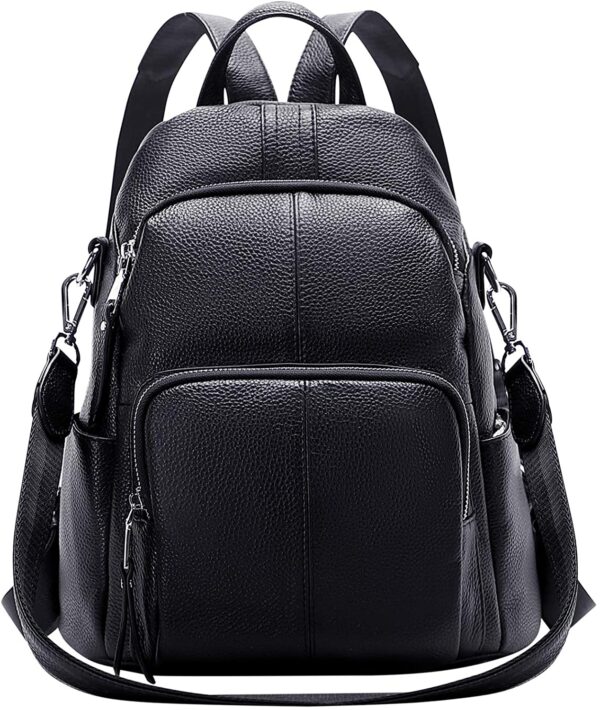 Soft Leather Backpack Purse For Women Anti-theft Backpacks