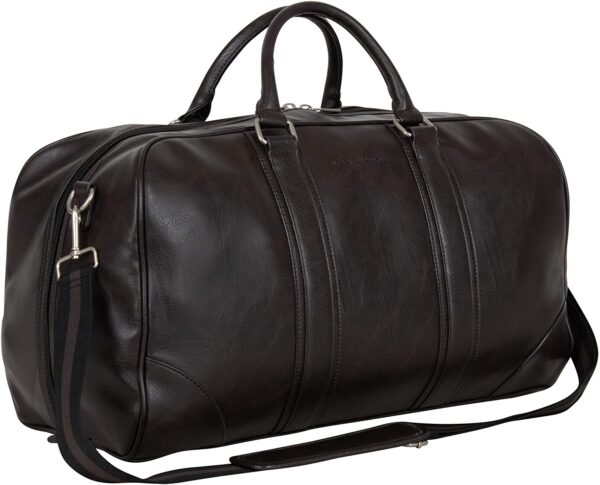 Travel Duffel Vegan Leather Weekender Carry-On Duffle Luggage