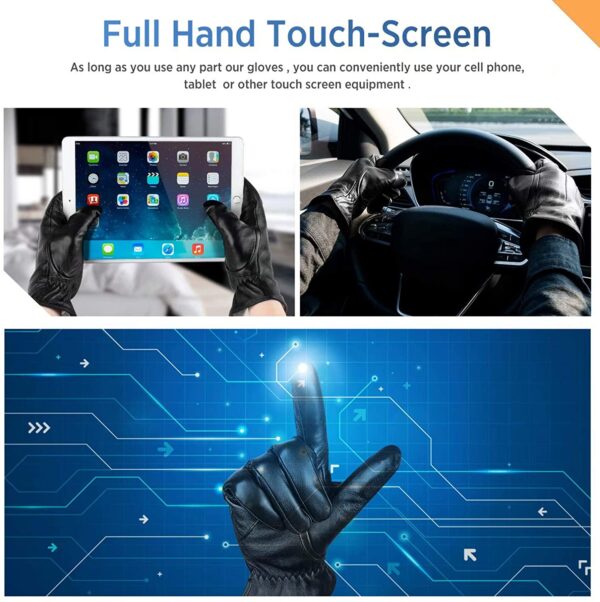 Winter Warm Touchscreen Texting Motorcycle Gloves
